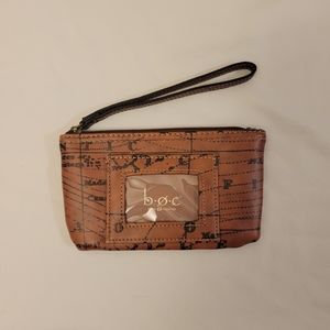 BOC - Born Concept - World Map - Brown Wristlet